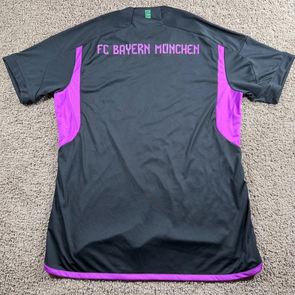 Adidas FC Bayern Munich 23/24 Away Jersey Mens XL Black Soccer Shirt blokecore